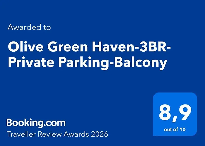 Olive Haven-3br-private Parking-balcony *